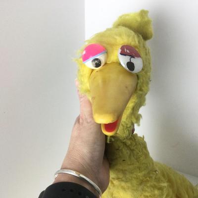 860 Vintage Sesame Street Kermit & Big Bird Stuffed Animals