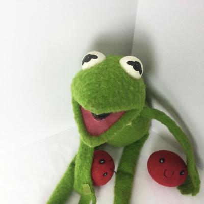 860 Vintage Sesame Street Kermit & Big Bird Stuffed Animals