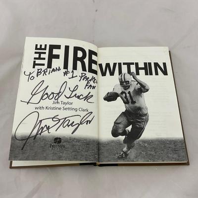 -65- SPORTS | Autographed Jim Taylor | Green Bay Packers Book