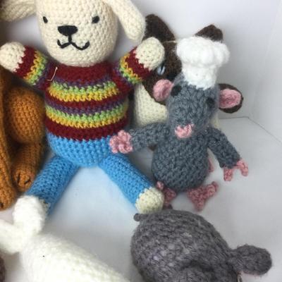 862 Vintage Crochet Animal Lot Handmade