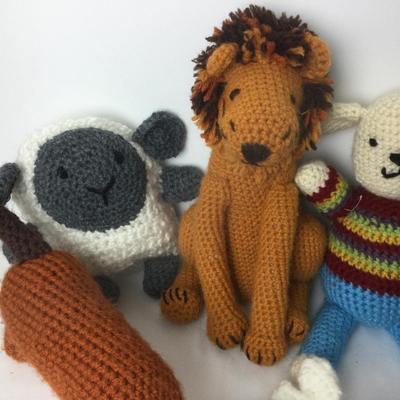 862 Vintage Crochet Animal Lot Handmade