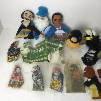 864 Finger Puppet Lot FireRobin Anne Wilkinson