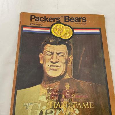 -71- SPORTS | 1969 Packers Vs Bears Program | 2 Ticket Stubs