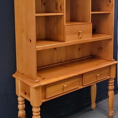 Beautiful, Solid Pine Farmhouse China HutchWood