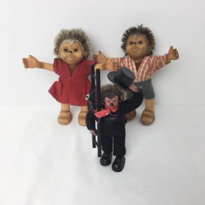 867 Antique Steiff Macki Mucki Mecki Hedgehogs