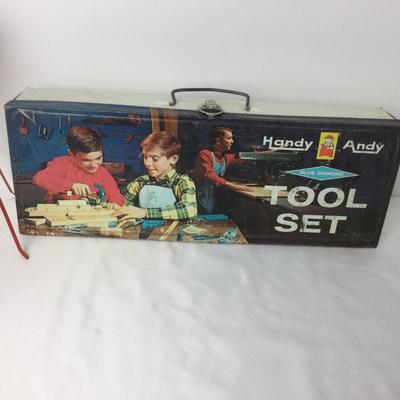 869 Vintage Tin Toy Lot Handy Andy Schylling