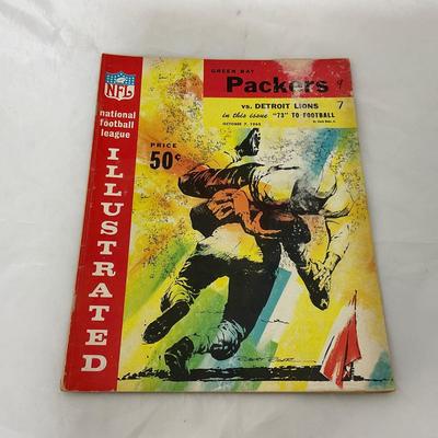 -85- SPORTS | 1962 Packers Vs The Detroit Lions Program