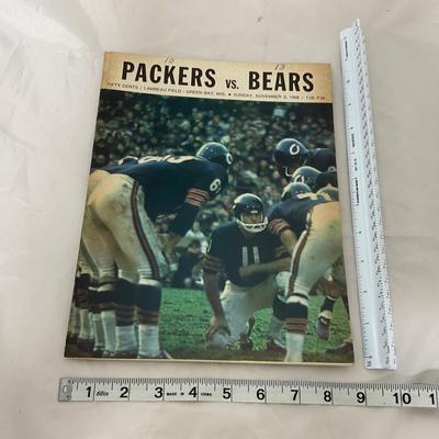 -86- SPORTS | 1968 Packers Vs The Bears Program