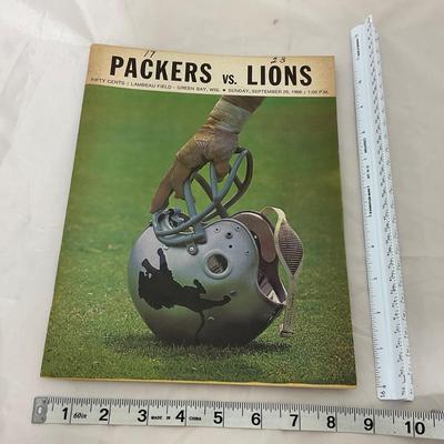 -87- SPORTS | 1968 Packers Vs Lions Program