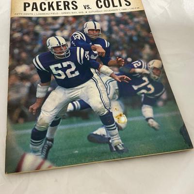 -88- SPORTS | 1968 Packers Vs The Colts Program