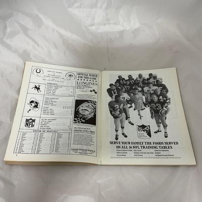 -88- SPORTS | 1968 Packers Vs The Colts Program
