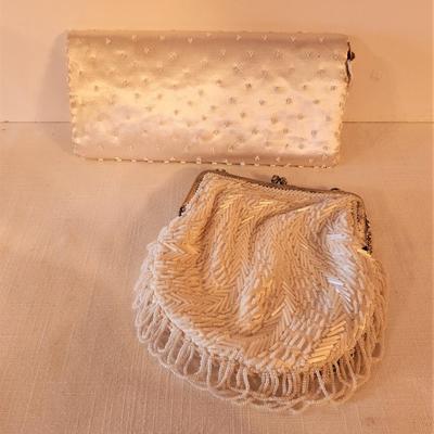 Lot #76  Lot of 2 pretty Vintage beaded Evening Bags
