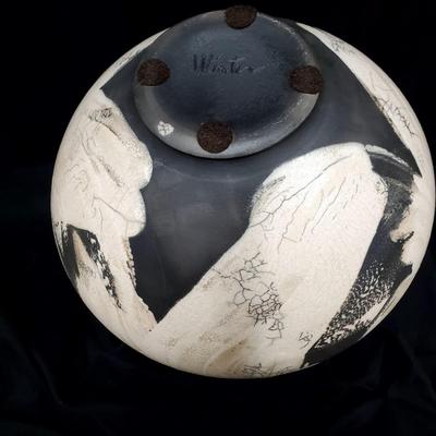 "Winter"  Horsehair Pottery
