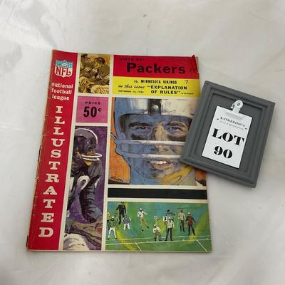 -90- SPORTS | 1962 Packers Vs Vikings Program