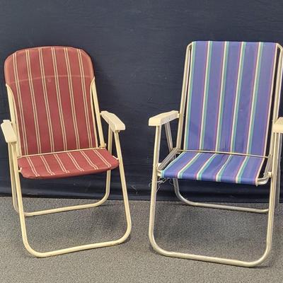 Pair Folding Lawn Chairs