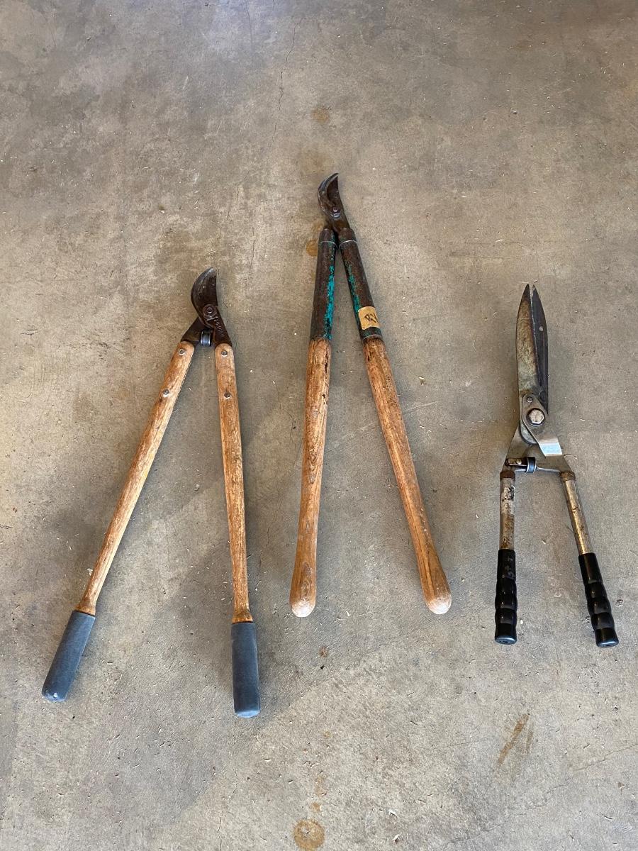 Set of Three Garden Yard Tree Branch Loppers Cutters Hedge Shears