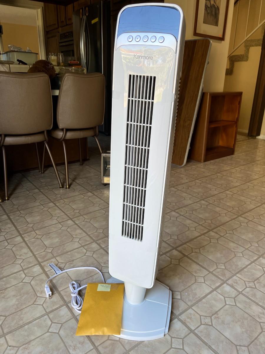Kenmore Digital Tower Fan 40" Oscillating Remote Control Cooling