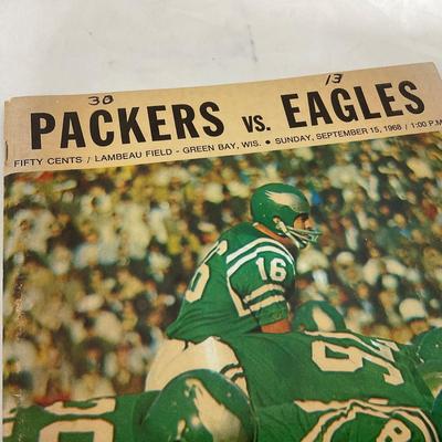 -91- SPORTS | 1968 Packers Vs Eagles Program