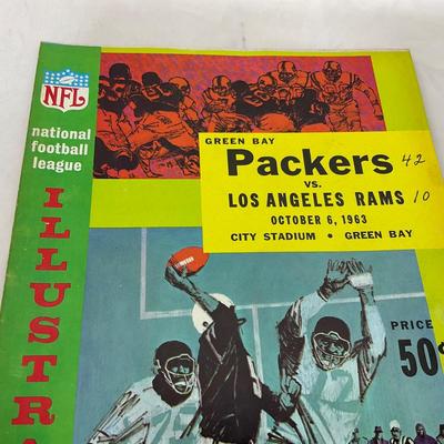 -93- SPORTS | 1963 Packers Vs Los Angeles Rams Program