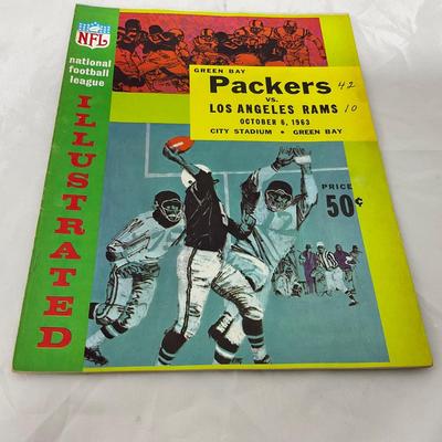 -93- SPORTS | 1963 Packers Vs Los Angeles Rams Program