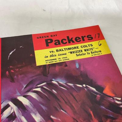 -94- SPORTS | 1962 Packers Vs Baltimore Colts Program