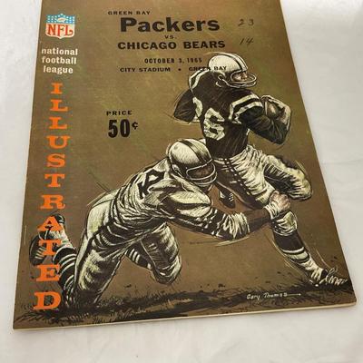 -95- SPORTS | 1965 Packers Vs Bears Program