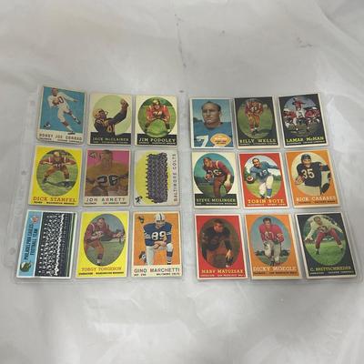 -98- SPORTS | 1950â€™s - 1960â€™s Vintage Football Cards