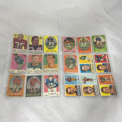 -98- SPORTS | 1950â€™s - 1960â€™s Vintage Football Cards