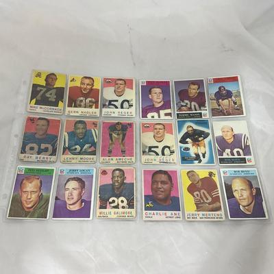 -98- SPORTS | 1950â€™s - 1960â€™s Vintage Football Cards