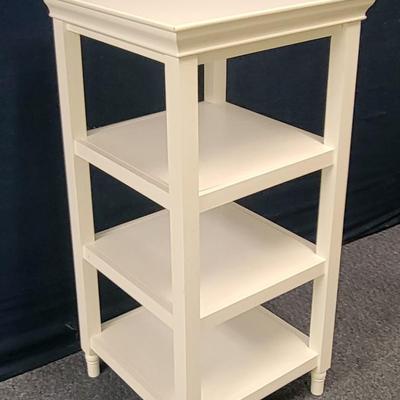 18" x 17" x 36" White Stand