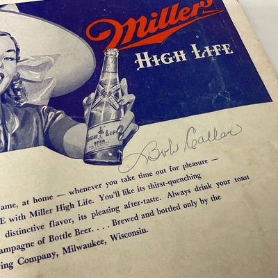 -107- SPORTS | 1940â€™s Milwaukee Brewers Minor League Program