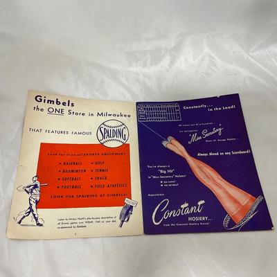 -107- SPORTS | 1940â€™s Milwaukee Brewers Minor League Program