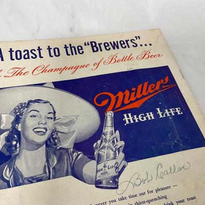 -107- SPORTS | 1940â€™s Milwaukee Brewers Minor League Program
