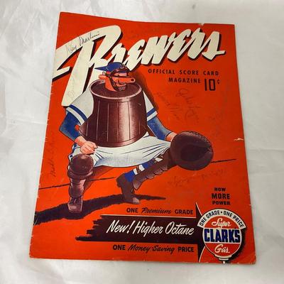 -107- SPORTS | 1940â€™s Milwaukee Brewers Minor League Program