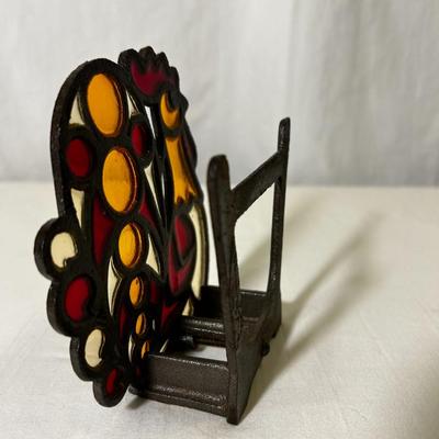 Stained Glass Chicken Napkin Holder