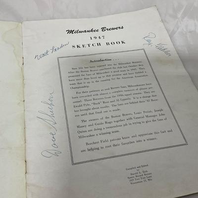 -108- SPORTS | 1947 Milwaukee Brewers Minor League Sketch Book