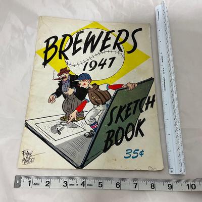 -108- SPORTS | 1947 Milwaukee Brewers Minor League Sketch Book