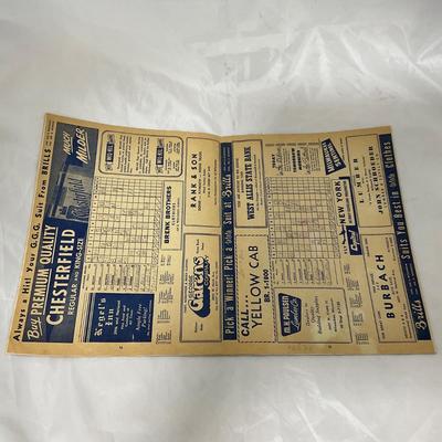 -109- SPORTS | 1953 Milwaukee Braves Program | Joe Adcock Cover