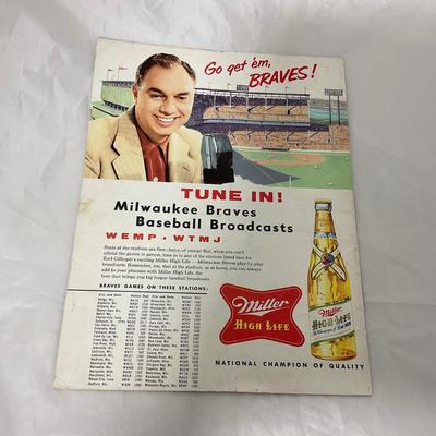 -110- SPORTS | 1954 Milwaukee Braves Program
