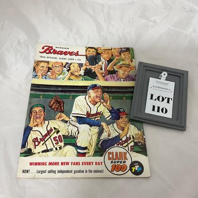 -110- SPORTS | 1954 Milwaukee Braves Program
