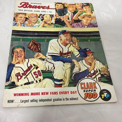-110- SPORTS | 1954 Milwaukee Braves Program