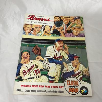 -110- SPORTS | 1954 Milwaukee Braves Program
