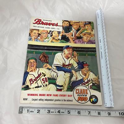 -110- SPORTS | 1954 Milwaukee Braves Program