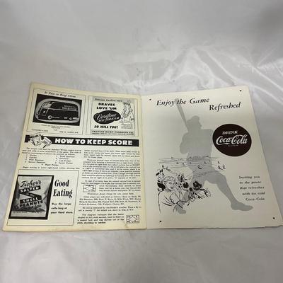 -110- SPORTS | 1954 Milwaukee Braves Program