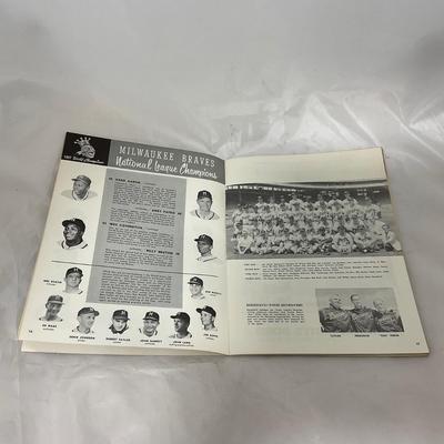 -112- SPORTS | 1958 World Series Program | Milwaukee Braves Vs New York Yankees