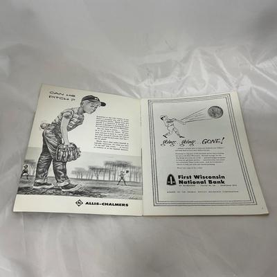 -112- SPORTS | 1958 World Series Program | Milwaukee Braves Vs New York Yankees