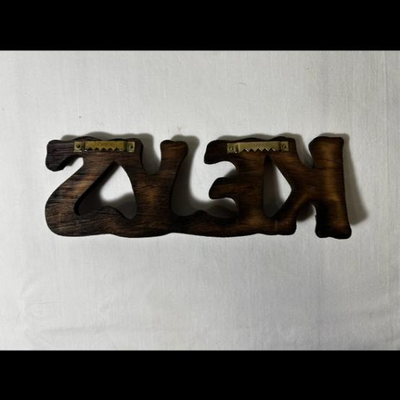 Wooden KEYS key holder with four Hooks