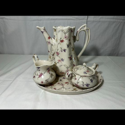 Beautiful Flower Print Tea Set***