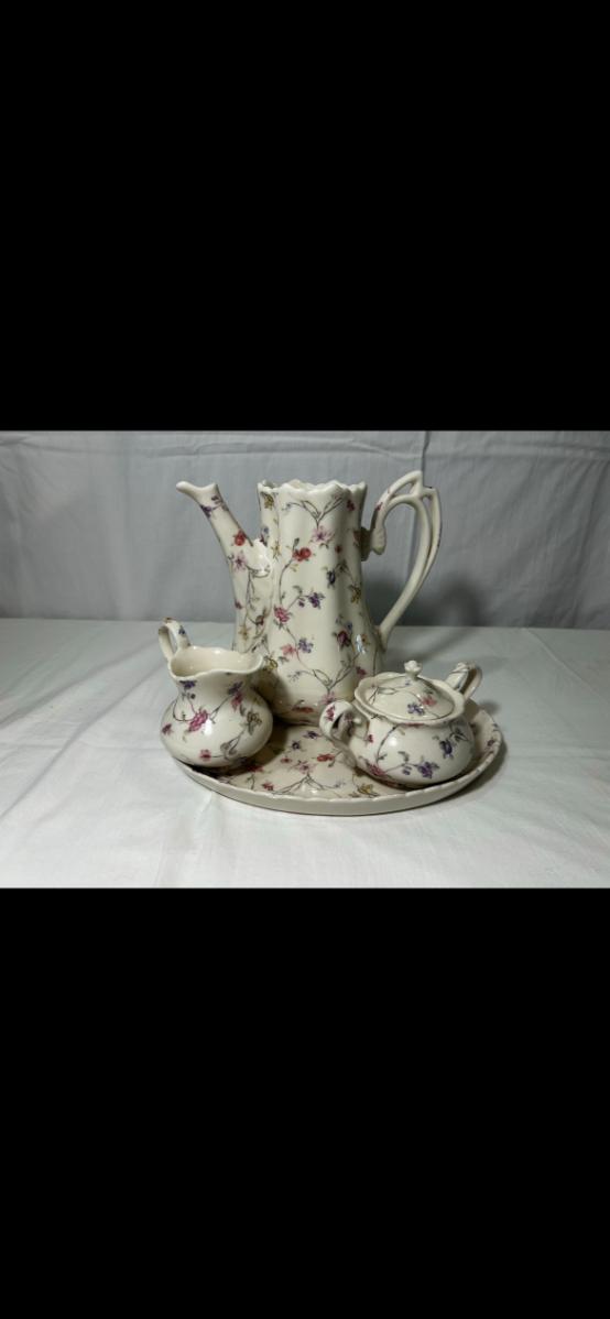 Beautiful Flower Print Tea Set***