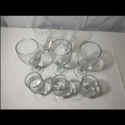 8 Piece Mixed Drinking Glasses